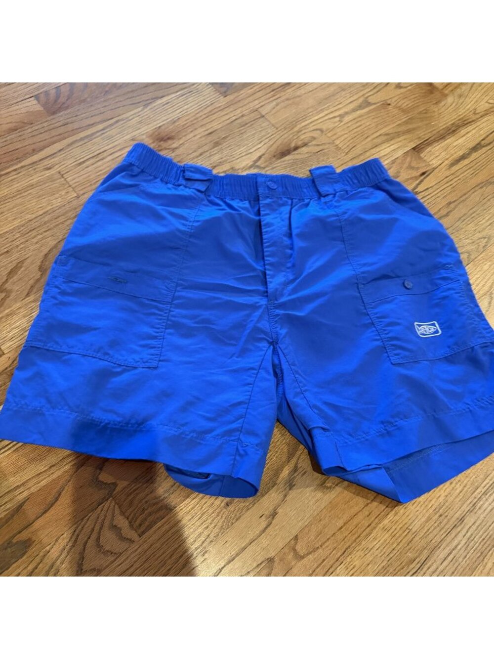 AFTCO MENS ROYAL BLUE PULL ON SHORTS SIZE 40 NYLON
